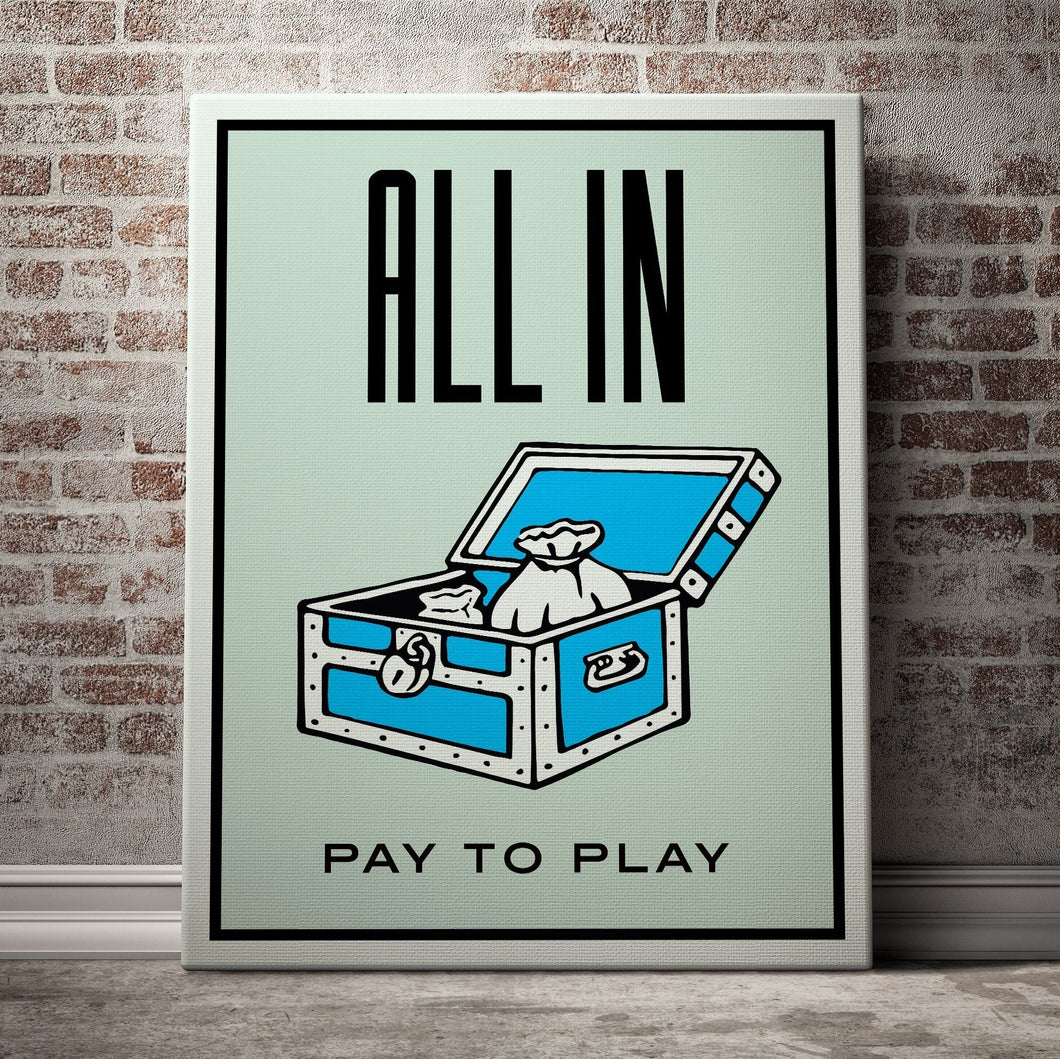 All In Office Art Board Game Style Motivational Art Canvas 