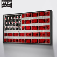 Load image into Gallery viewer, Framed American Flag Art Modern/Pop Culture Canvas Wall Art &quot;American Dream&quot; by IKONICK
